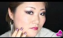 Purple night look makeup tutorial - Sephora pro Lesson Palette for asian monolids
