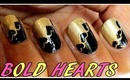 BOLD HEARTS | Nail art tutorial for VALENTINES DAY.