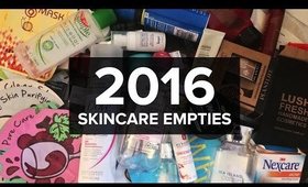 Products I Used Up in 2016: SKINCARE