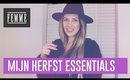 Mijn herfst essentials - FEMME