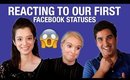 REACTING TO FIRST FACEBOOK STATUS EVER!