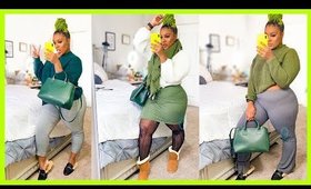 OLIVE FALL! AN OLIVE GREEN INSPIRED FALL LOOKBOOK | Plus Size Fall Lookbook 2019