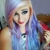 Candy floss coloured hair<3