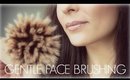 ASMR GENTLE FACE BRUSHING ◕‿◕ Soft Brushing Sounds, Whispering, Ear To Ear & Tapping