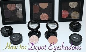 How-to:  Depot Eyeshadows (Depotting my Jane Cosmetics Eyeshadows)