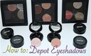 How-to:  Depot Eyeshadows (Depotting my Jane Cosmetics Eyeshadows)