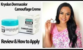 Kryolan Dermacolor Camouflage Cream ஆய்வு மற்றும் டெமோ | Tan Skin