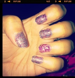 pink & purple glitter sparkles <3 