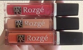 Rozge Lipgloss Review, Swatches and Giveaway