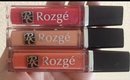 Rozge Lipgloss Review, Swatches and Giveaway