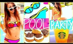 SUMMER POOL PARTY ESSENTIALS: DIY Starbucks, Smores, & Bikinis