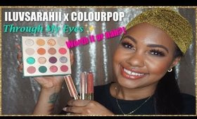 ILUVSARAHII X COLOURPOP THROUGH MY EYES COLLECTION REVIEW