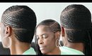 Small Feed in Side Braids► Cornrows on Short Natural Hair