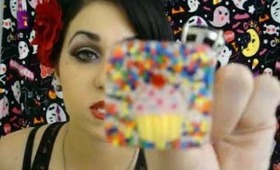 cupcake ring that I made with real sprinkles :)