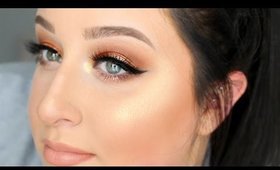 WARM METALLIC MAKEUP TUTORIAL | Morphe 35O Palette