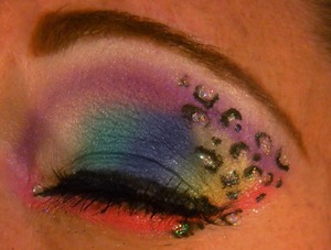 Inspired by @twisheycareastar's youtube tutorial for a leopard look