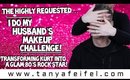 I Do My Husband’s Makeup Challenge! | Transforming Kurt Into A Glam 80’s Rock Star! | Tanya Feifel