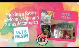 Let's Resin moulds - Making a welcome sign and Xmas decorations (Resin Art)