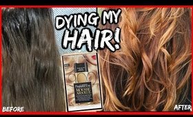 HOW I LIGHTEN MY DARK HAIR WITHOUT BLEACH TO LIGHT BROWN GOLDEN BLONDE! │ HOW TO COLOR DARK HAIR DIY