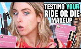 Testing Subscribers' *NEW* RIDE OR DIE  MAKEUP || Full Day Wear Test!
