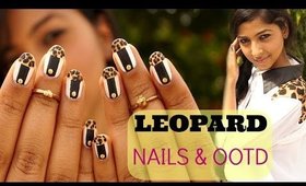 Leopard French Tip Nailart and Matching OOTD