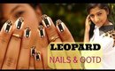 Leopard French Tip Nailart and Matching OOTD