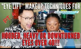 "Eye Lift” Makeup For Hooded, Heavy Or Downturned Eyes | mathias4makeup