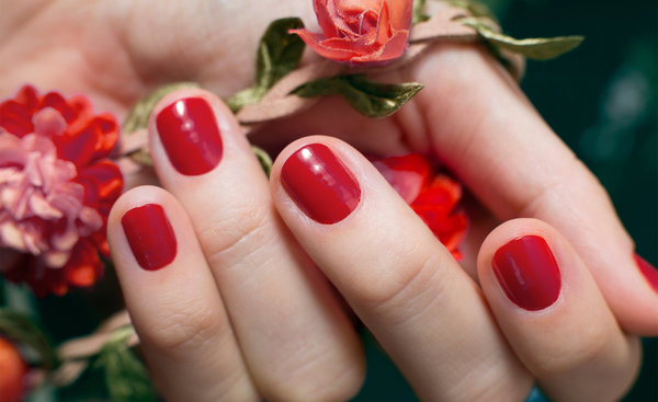 Dark Red Gel Nails | Pics Nails