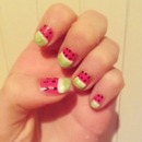 watermelon nails 
