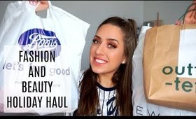 FASHION AND BEAUTY HAUL | Holiday Haul + Try On!
