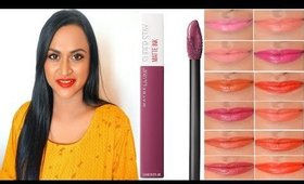 Maybelline Matte Ink Liquid Lipstick Review & Swatches | Tamil Review |