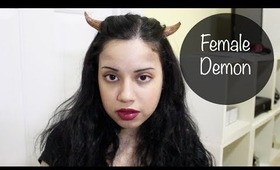 Easy Female Demon Makeup Look