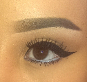 liner sephora, nyx milk pencil and blue liner. dipdoen and Anastasia Brow powder