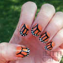 Monarch Butterfly Wing Nails