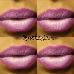 Recipe: NYX Cosmetics "Purple Rain" lip pencil, Lime Crime "D'lilac" lipstick, MAC Cosmetics "Viva Glam Nicki 2" lipstick.