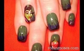 robin moses nail art: maleficent tutorial