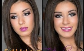 Fall Makeup Tutorial-Warm Smokey Eye and Purple Lip