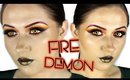 Fire Demon/Princess Halloween Glam Make Up Tutorial