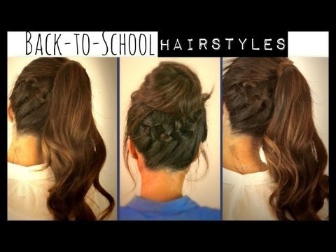 Cute Back To School Hairstyles Braided Ponytail Messy