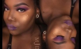 Dramatic Purple Makeup Tutorial| MissJerseyDoll