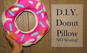 Easy DIY Donut Pillow No Sewing