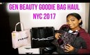 GEN BEAUTY NYC 2017 GOODIE BAG HAUL + MY EXPERIENCE & HONEST OPINION