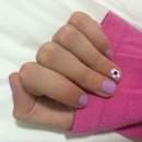 Lavender flower nails