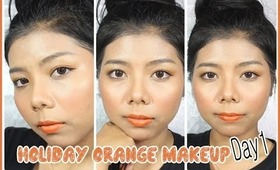 แต่งหน้า - Holiday Orange Makeup Day1 ♥ | Licktga