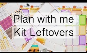 Kit Leftovers - Halloween Plan with me in the Erin Condren