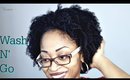 WASH N GO ROUTINE 4AB HAIR ☆ step by step (start to finish tutorial)