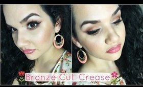 Bronze Cut-Crease Spring Makeup Tutorial ❤️