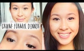 Get Ready With Me: Formal Dinner at School | Makeup & Outfit