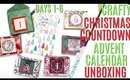 Crafty Christmas Countdown Calendar Unboxing DAYS 1-6, Crafty Countdown Swap Embellishment Swaps