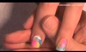ANOTHER RAINBOW ZEBRA PRINT?!?: robin moses nail art design tutorial